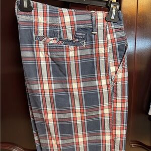 American Eagle Outfitters Plaid Shorts - Red and Blue
